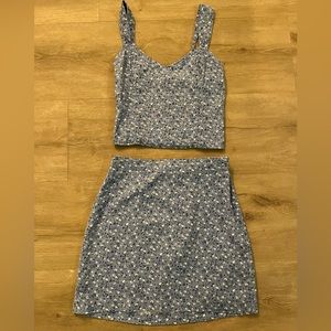 Abercrombie & Fitch Linen Blend Two Piece Set